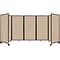 Versare The Room Divider 360 Freestanding Mobile Partition, 72H x 168W, Beige Fabric (1172501)