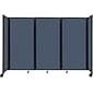 Versare The Room Divider 360 Freestanding Mobile Partition, 72H x 102W, Ocean Fabric (1172315)