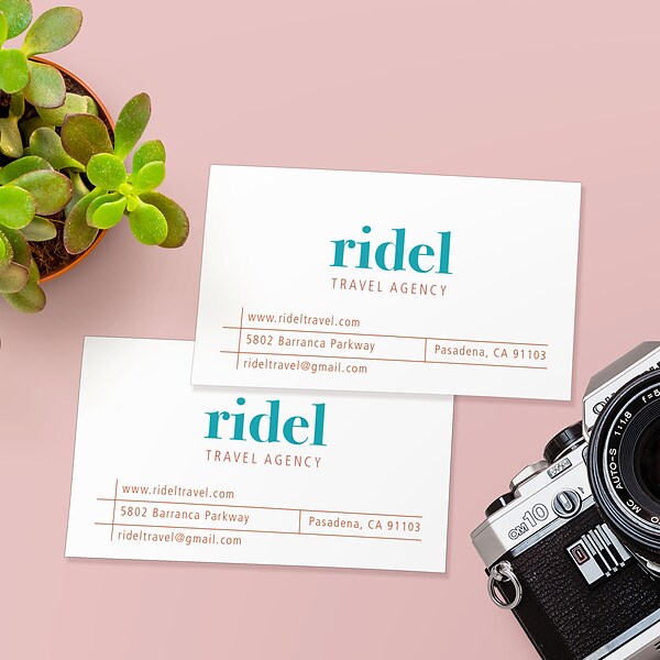 Avery Laser Business Cards, 2 x 3.5, White, 250/Pack (05371)