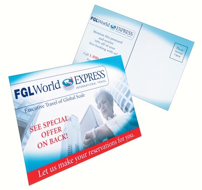 Avery Uncoated Postcards, 6 x 4, White, 80/Box (5889)