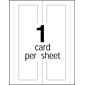Avery Large Embossed 3.5"H x 11"W White Uncoated Table Tents, Inkjet/Laser, 50/Box