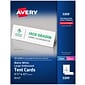 Avery Large Embossed Tent Cards, 3.5" x 11", Matte White, Inkjet/Laser, 50/Pack (05309)