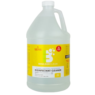 Boulder Clean Disinfecting Cleaner Refill, Lemon Scent, 1 Gal. (003137)