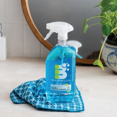 Boulder Clean Glass + Surface Cleaner, Herbal Peppermint Scent, 28 Oz. (003229EA)