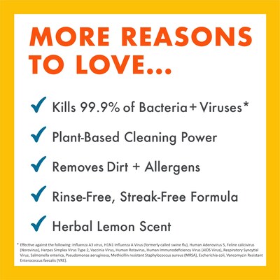 Boulder Clean Disinfecting Cleaner Refill, Lemon Scent, 1 Gal. (003137)