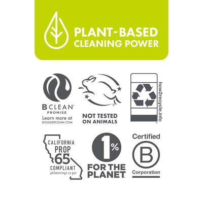Boulder Clean Disinfecting Cleaner Refill, Lemon Scent, 1 Gal. (003137)
