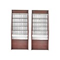 AdirOffice MDF Magazine Rack, Mahogany, 2/Pack (640-4020-MA-2PK)