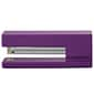 JAM Paper Modern Desktop Stapler, 10 Sheet Capacity, Purple (337PUZ)