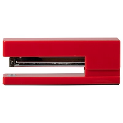 JAM Paper Modern Desktop Stapler, 10 Sheet Capacity, Red (337REZ)