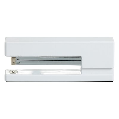 JAM Paper Modern Desktop Stapler, 10 Sheet Capacity, White (337WHZ)