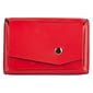 JAM Paper® Italian Leather Business Card Holder Case with Angular Flap, Red, Sold Individually (2233317461)