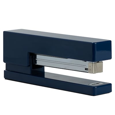 JAM Paper Modern Desktop Stapler, 10 Sheet Capacity, Navy Blue (337NA)