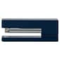 JAM Paper Modern Desktop Stapler, 10 Sheet Capacity, Navy Blue (337NA)