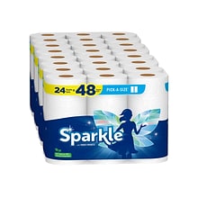 Sparkle Pick-A-Size with Thirst Pockets Paper Towels, 2-ply, 110 Sheets/Roll, 24 Rolls/Pack (22264/5