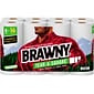 Brawny Tear-A-Square Paper Towels, 2-ply, 120 Sheets/Roll, 8 Rolls/Pack (443665)