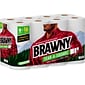 Brawny Tear-A-Square Paper Towels, 2-ply, 120 Sheets/Roll, 8 Rolls/Pack (443665)