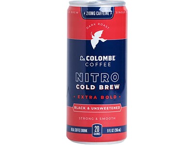 La Colombe Coffee Nitro Extra Bold Cold Brew Coffee, Dark Roast, 9 fl. oz., 12/Carton (PPPURC1232)