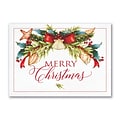 Custom Warm Christmas Wishes Cards, with Envelopes, 7 7/8 x 5 5/8 Holiday Card, 25 Cards per Set