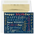 Custom Happiest Birthday Cards, with Envelopes, 7 7/8 x 5 5/8 Birthday Card, 25 Cards per Set