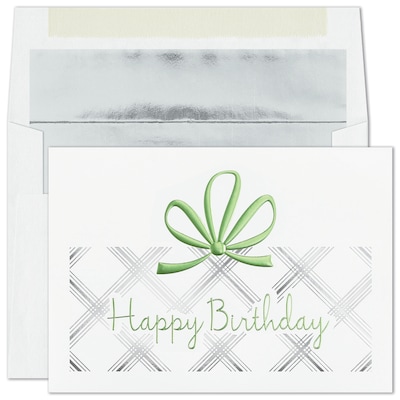 Custom Gift For You Cards, with Envelopes, 7 7/8" x 5 5/8" Birthday Card, 25 Cards per Set