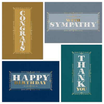 Custom 7 7/8 x 5 5/8 All-Occasion Assortment Cards, with Envelopes