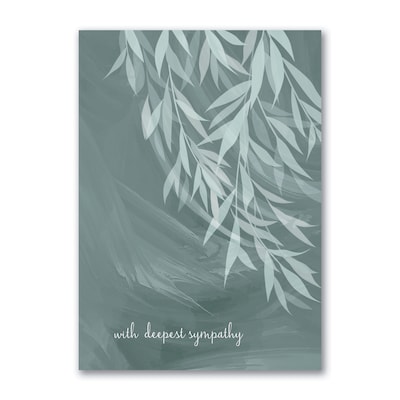 Custom Subtle Sympathy Cards, with Envelopes, 5 5/8 x 7 7/8 Sympathy Card, 25 Cards per Set