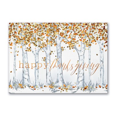 Custom Fall Foliage Cards, with Envelopes, 7 7/8 x 5 5/8 Holiday Card, 25 Cards per Set