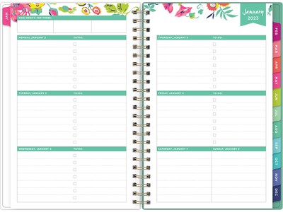 2023 Blue Sky Day Designer 5.88 x 8.13 Weekly & Monthly Planner, Multicolor (103619-23)