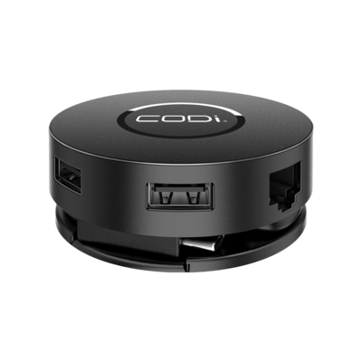 CODi 7-Port Mini USB-C Docking Station for Desktop PC/Tablet (A01058)