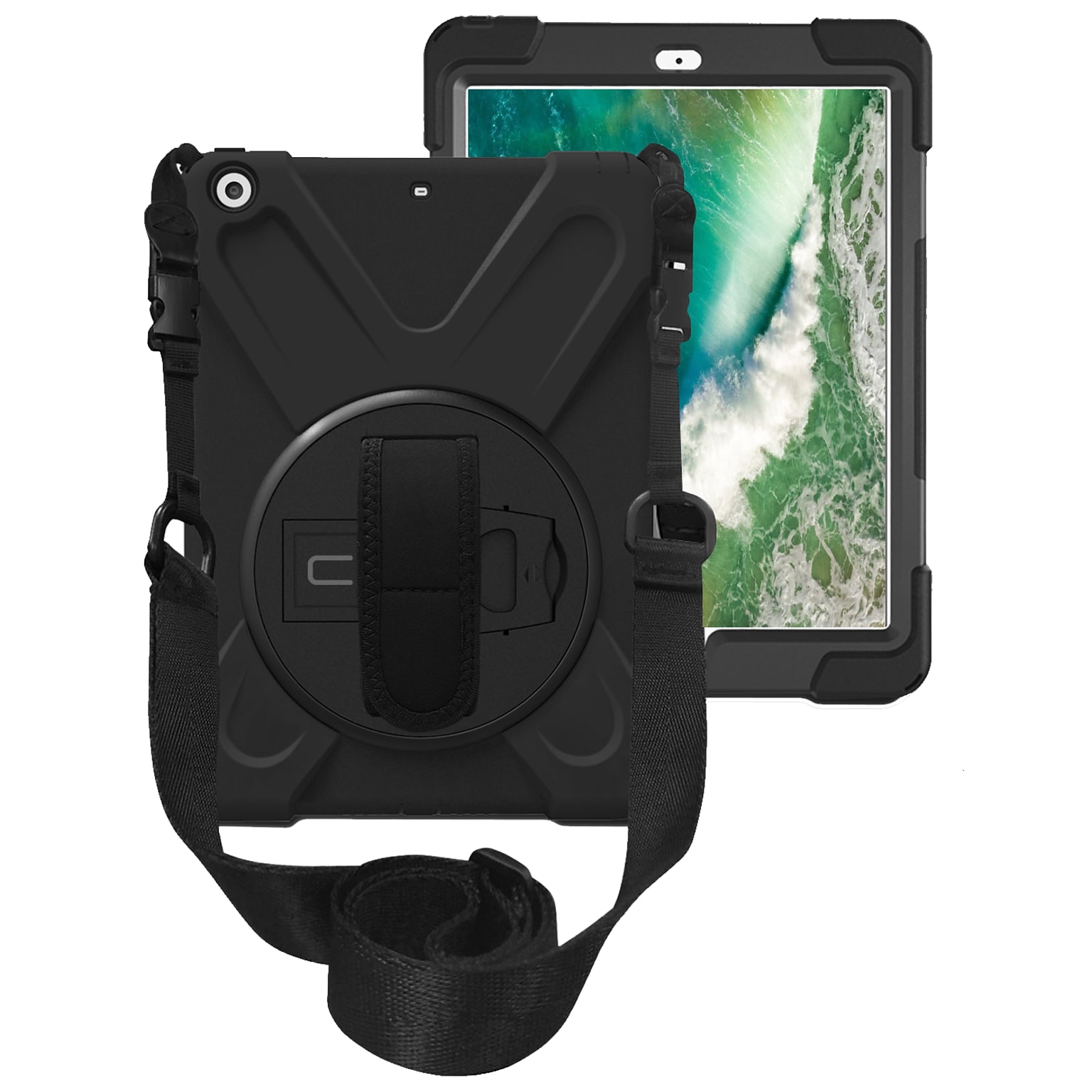 CODi Rugged Polycarbonate Case for 9.7 iPad Gen 5/6, Black  (C30705030)