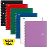 100 Sheets Divider Pocket Oxford Spiral Notebooks 3 per Pack - 1 Pack 10390 Durable Plastic Cover 1 Subject College Ruled Paper 