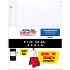 Five Star Reinforced College Ruled Filler Paper, 11 x 8.5, White, 100/Pack (17010)