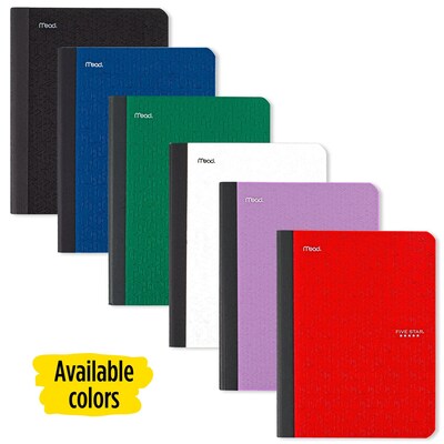 Five Star Composition Notebooks, 7.5" x 9.7", College Ruled, 100 Sheets, Each (9120)