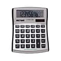 Victor 1100-3A 10-Digit Desktop Calculator, Silver