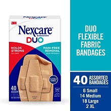 Nexcare™ DUO Bandages, Assorted, 40/Pack (DSA-40)