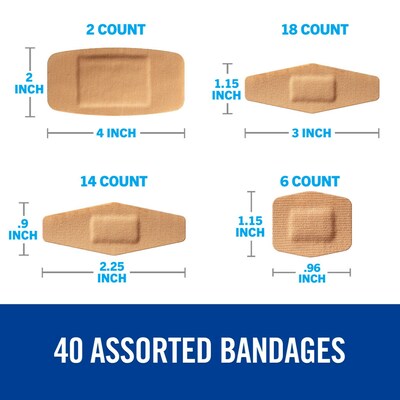 Nexcare™ DUO Bandages, Assorted, 40/Pack (DSA-40)