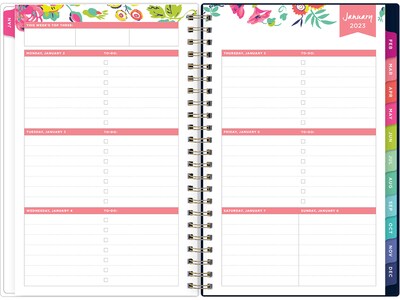 2023 Blue Sky Day Designer Peyton Navy 5.88 x 8.13 Weekly & Monthly Planner, Multicolor (103620-23