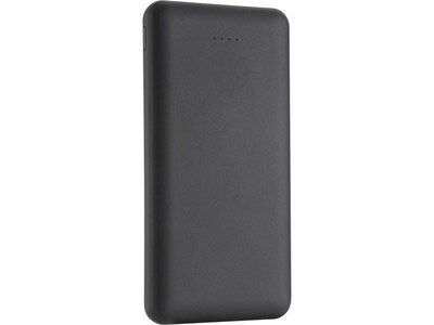 LAX Gadgets Ultra Slim USB Power Bank, 12000mAh, Black (RB12KBK)