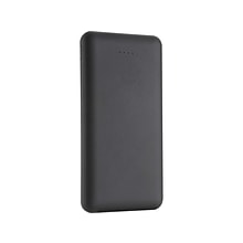 LAX Gadgets Ultra Slim USB Power Bank, 12000mAh, Black (RB12KBK)