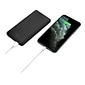 LAX Gadgets Ultra Slim USB Power Bank, 12000mAh, Black (RB12KBK)