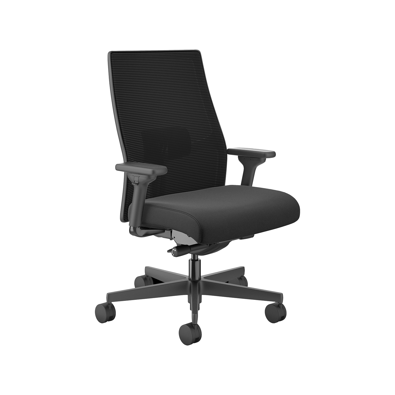 HON Ignition 2.0 Fabric Computer & Desk Big & Tall Chair, 450 lb. Capacity, Black (HONI2BTVMC10NC)