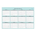 2023 Blue Sky Picadilly 36 x 24 Yearly Dry-Erase Wall Calendar, Reversible, Blue/White (100031-23)