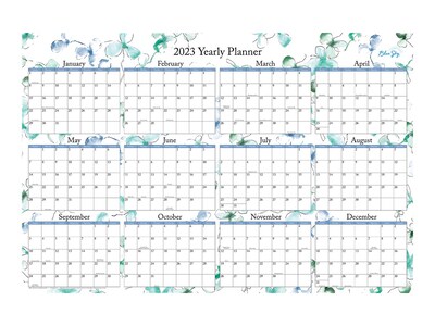 2023 Blue Sky Lindley 36 x 24 Yearly Dry-Erase Wall Calendar, Reversible (100030-23)