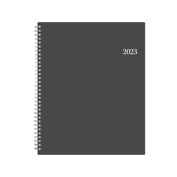 2023 Blue Sky Passages 8.5 x 11.14 Weekly & Monthly Appointment Book, Charcoal Gray (100009-23)