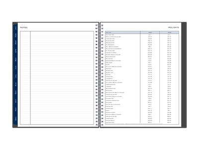 2023 Blue Sky Passages 8.5" x 11.14" Weekly & Monthly Appointment Book, Charcoal Gray (100009-23)