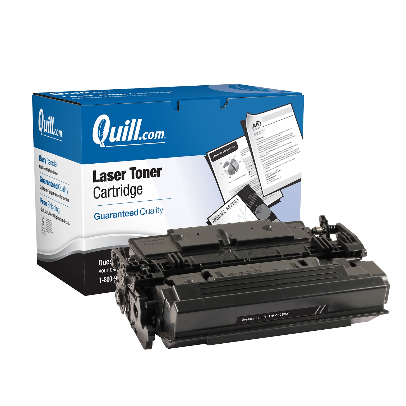 Quill Brand® Remanufactured Black High Yield Toner Cartridge Replacement for HP 89X (CF289X) (Lifetime Warranty)