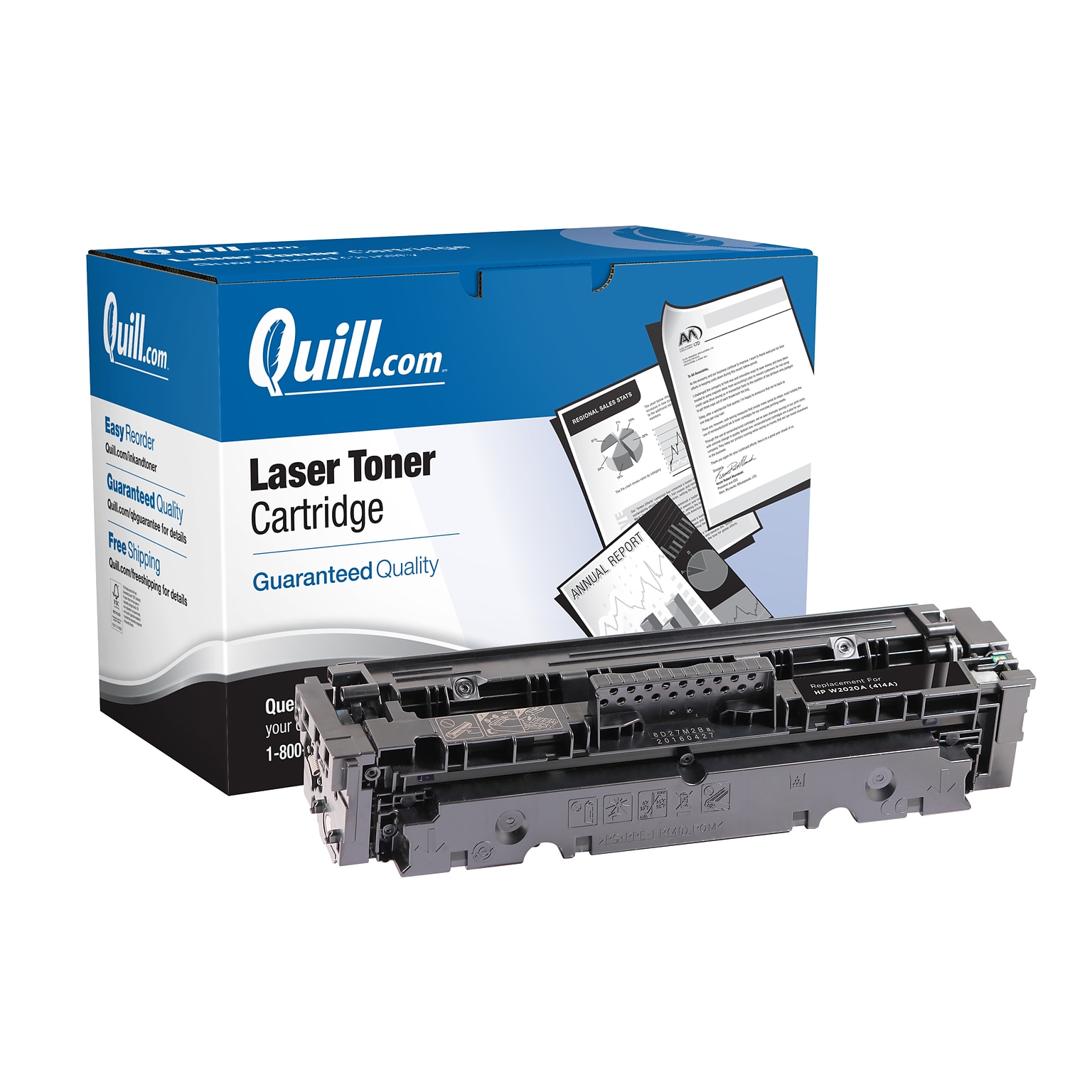 Quill Brand® Remanufactured Black Standard Yield Toner Cartridge Replacement for HP 414A (W2020A) (Lifetime Warranty)