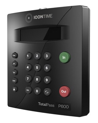 Icon Time TotalPass P600 Proximity Time Clock, Black (P600)