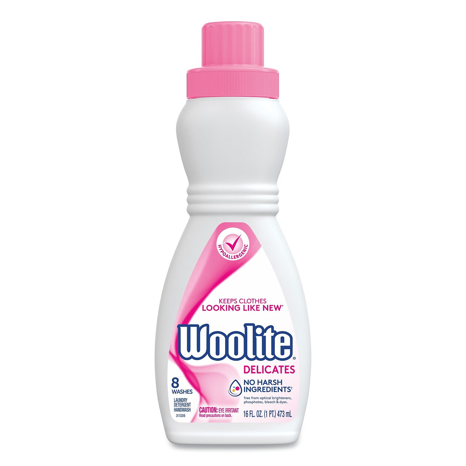 WOOLITE Laundry Detergent for Delicates, 16 oz Bottle, 12/Carton