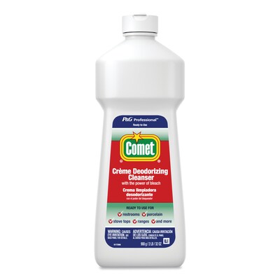 Comet Creme Deodorizing Cleanser, 32 oz Bottle, 10/Carton